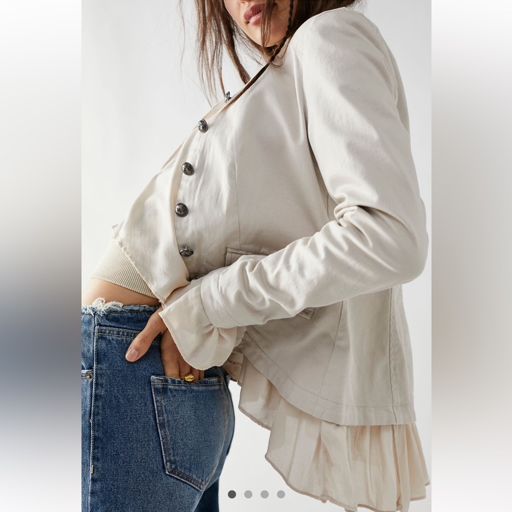 Free people Ruffles romance jacket S